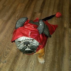 EUC Pet Halloween Costume Red/Black Devil XXL